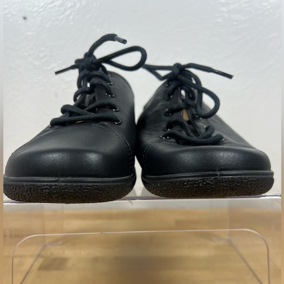 Hotter Dew Women’s Leather Lace Up Comfort Concept Work Shoe Sneaker Black Sz 9 - Picture 2 of 9